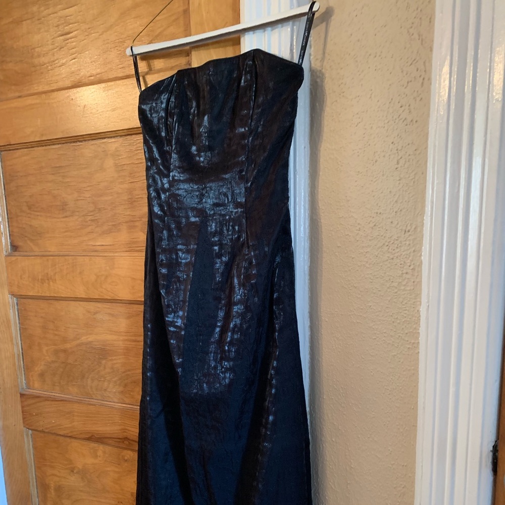 Black Strapless Gown